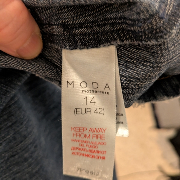 Maternity Moda Denim skirt Size 14. - Picture 4 of 5